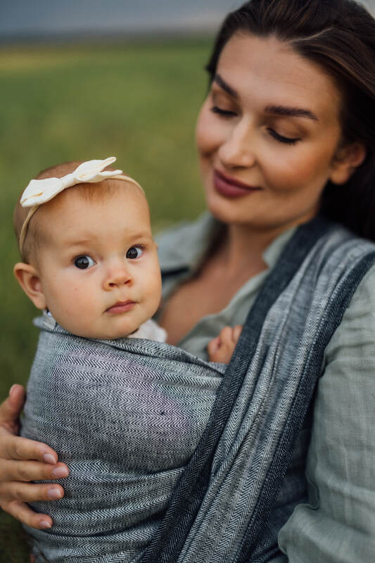 LennyLamb Woven Wrap - Arrow - Wave (100% linen)