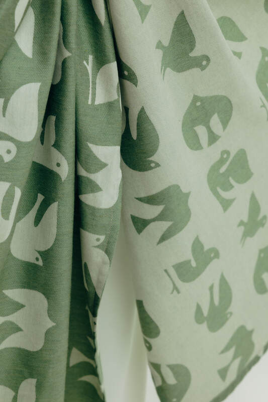 LennyLamb Woven Wrap - Birdy - Fly High (cotton, lyocell)