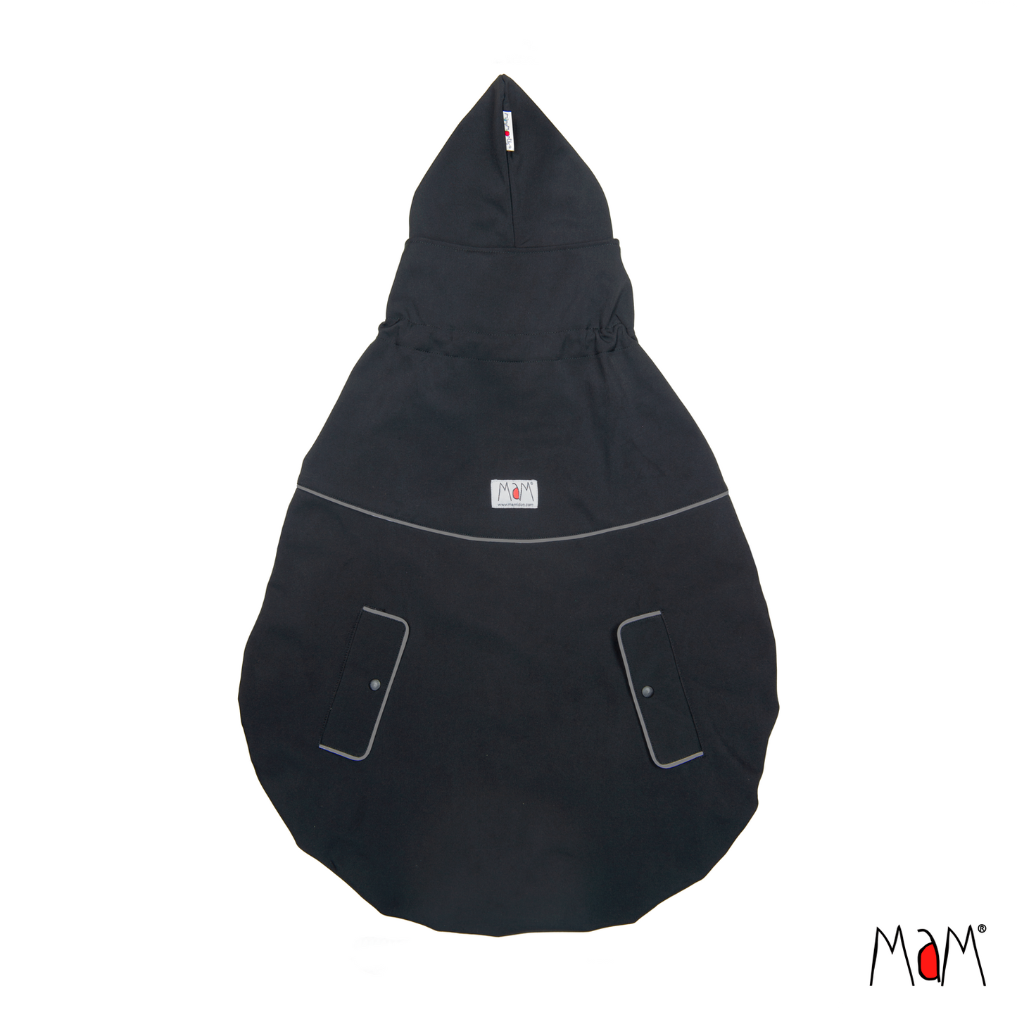 MaM 4-Season Deluxe FleX Babywearing Cover - Black