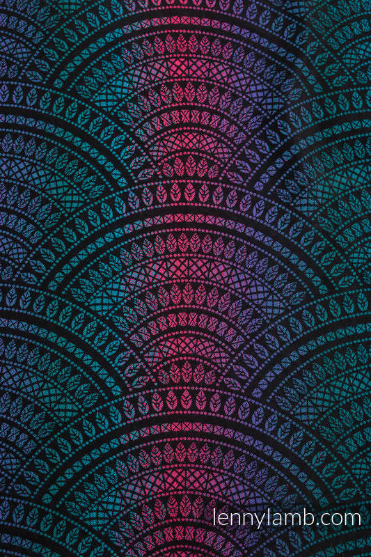 LennyUpGrade PRO - Peacock's Tail - Black Opal (cotton, merino wool, silk, cashmere)