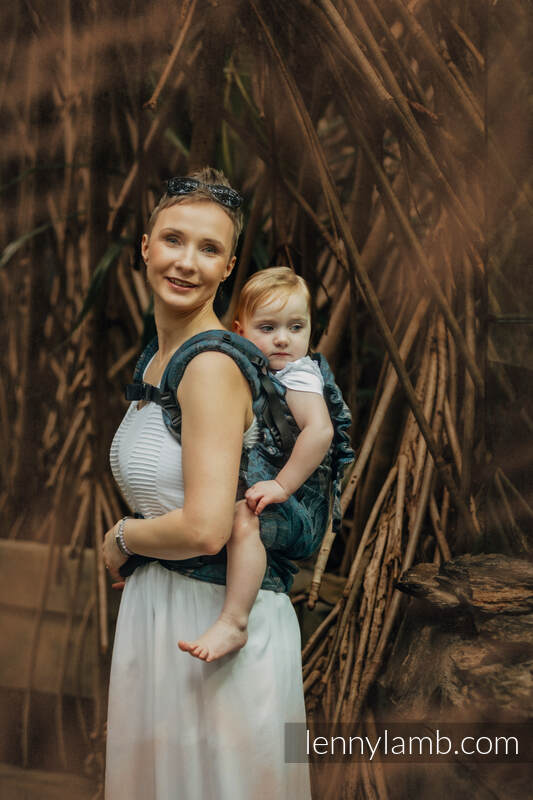 LennyLamb Preschool Carrier - Rainforest Nocturnal (cotton, tencel)