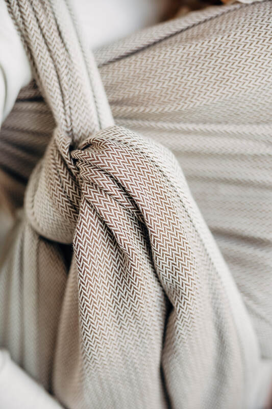 LennyLamb Woven Wrap - Little Herringbone Almond