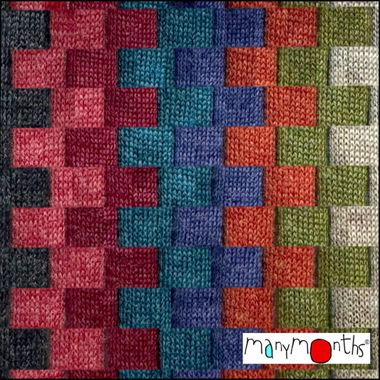 MaM/MaD Neck Tube Scarf - Wild Pomegranate (100% wool)