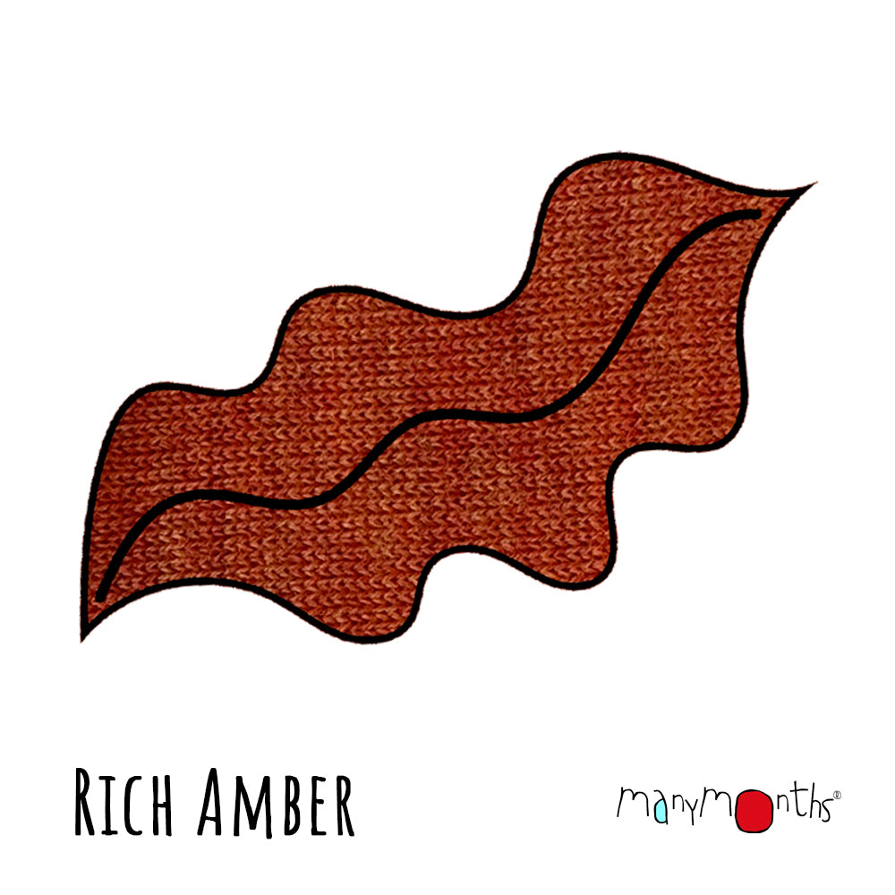 MaM/MaD Neck Tube Scarf - Rich Amber (100% wool)