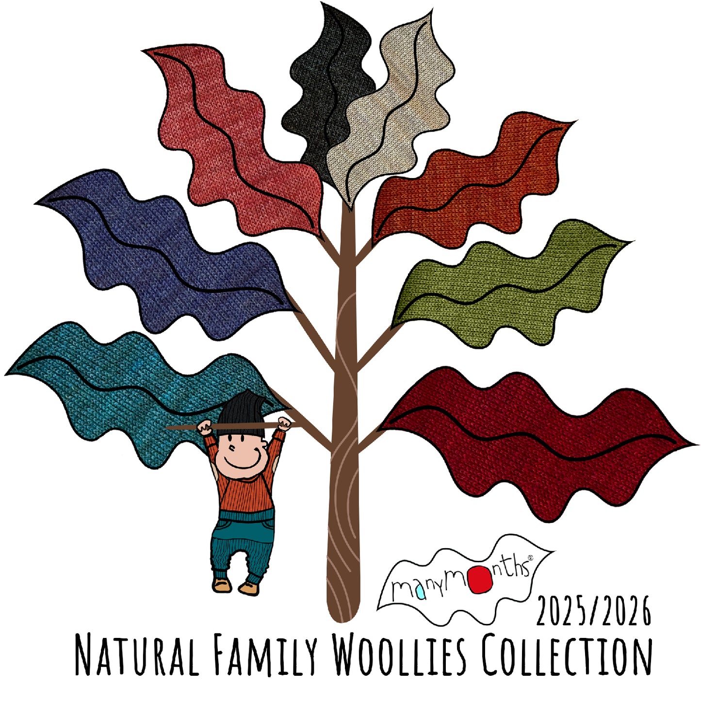 ManyMonths Kids Merino Wool Balaclava with Lambie Ears - Driftwood Taupe