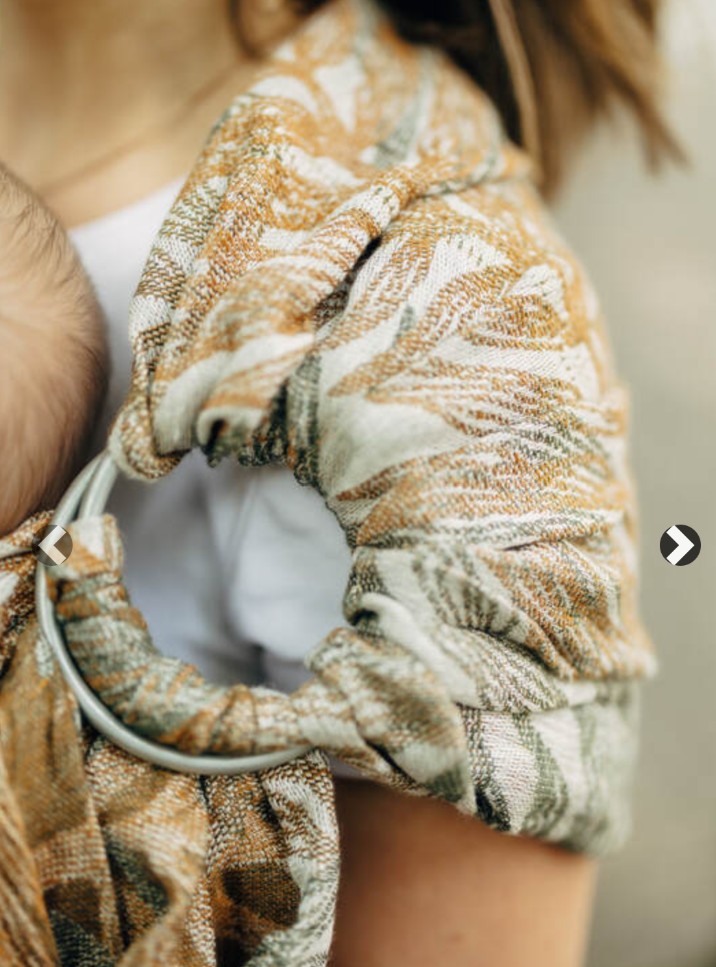 LennyLamb Ring Sling - Rainforest Serene 100% linen