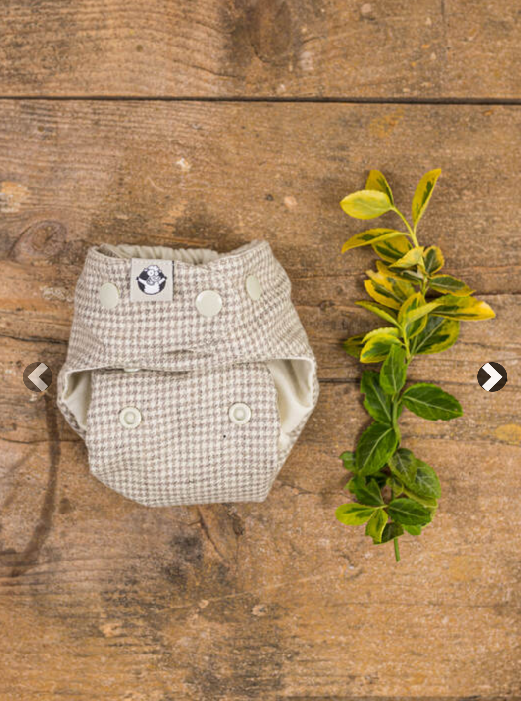 LennyLamb Cloth Diaper Starter Set - Newborn Size - Foxy Red & Pepitka