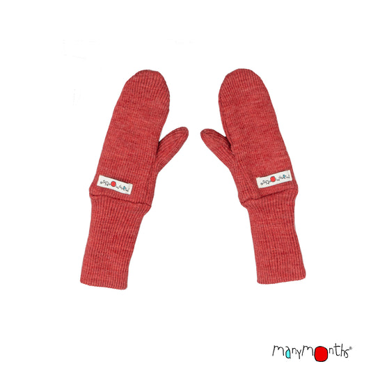 ManyMonths Long Cuff Mittens - Red Canyon (100% wool)