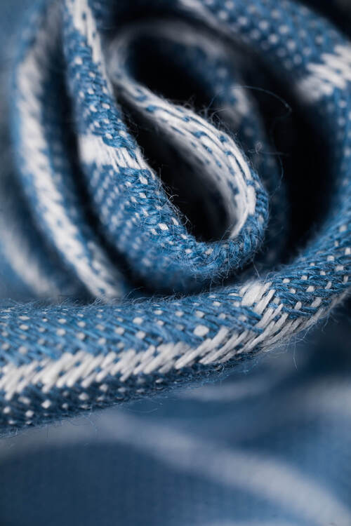 LennyLamb Ring Sling - Lotus Blue 100% linen