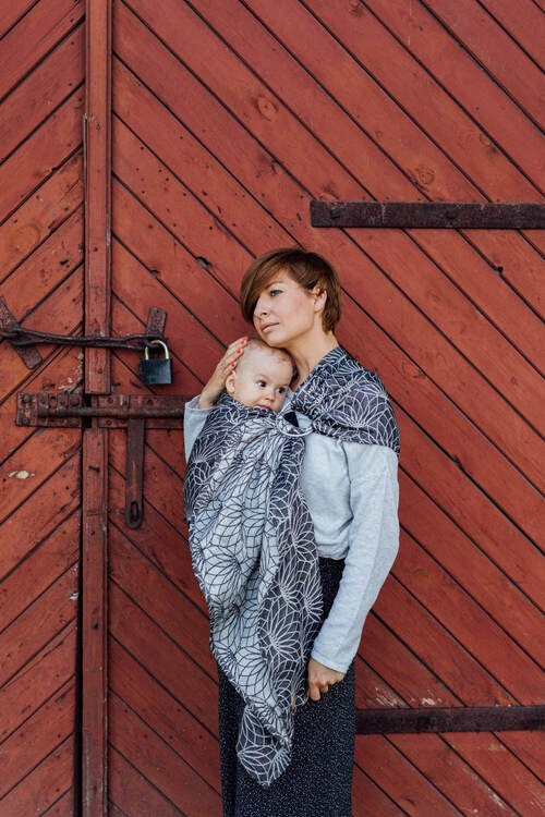 Lenny Lamb Ring Sling - Lotus Black 100% hør