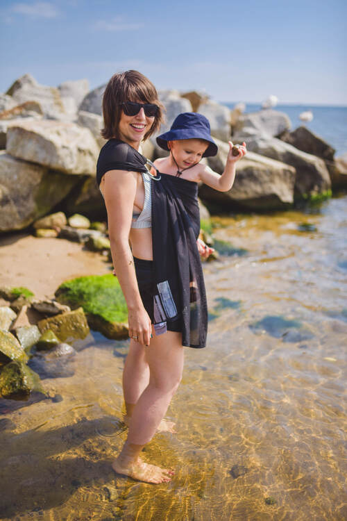 LennyLamb Water Ring Sling - Black Mesh