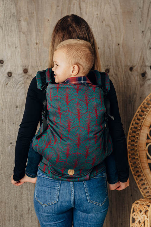 LennyLamb Preschool Carrier - Deco Maroon Moss