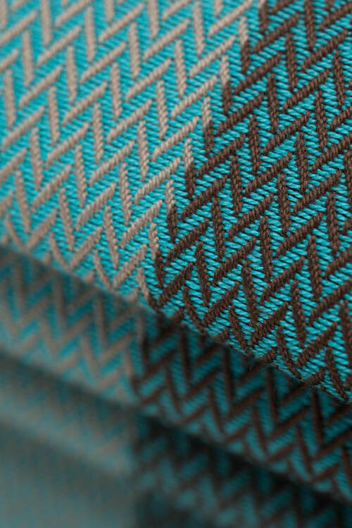 LennyLamb Woven Wrap - Herringbone Baby Mint