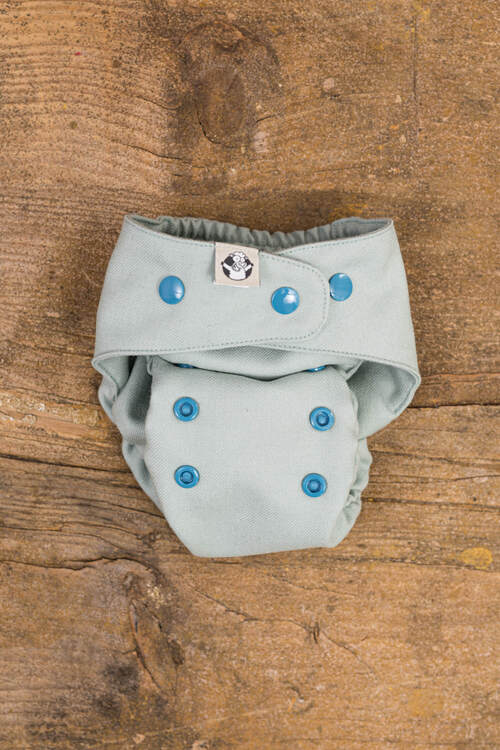 LennyLamb Cloth Diaper Starter Set - Mini One Size - Green Pea & Fresh Mint