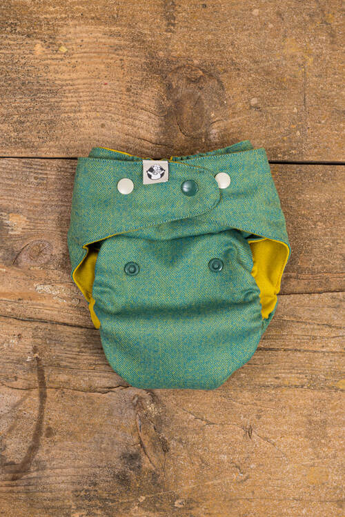 LennyLamb Cloth Diaper Starter Set - One Size - Green Pea & Fresh Mint