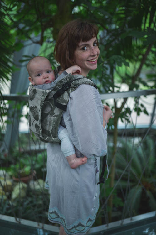 Lenny Lamb Onbuhimo - Viridiflora Khaki 100% linnen