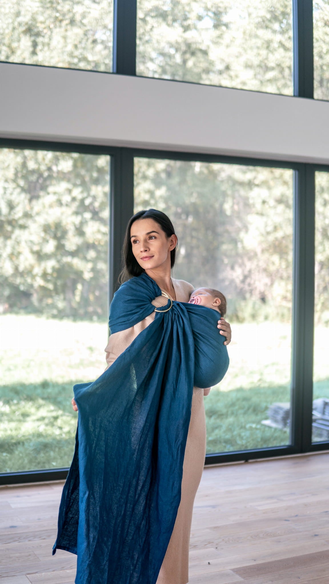 Baba Wrap Ring Sling - Marocco 100% linen