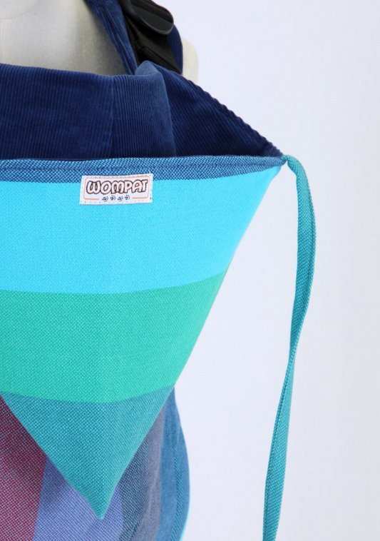 Wompat Toddler / Preschool Carrier - Classic Rainbow Blue