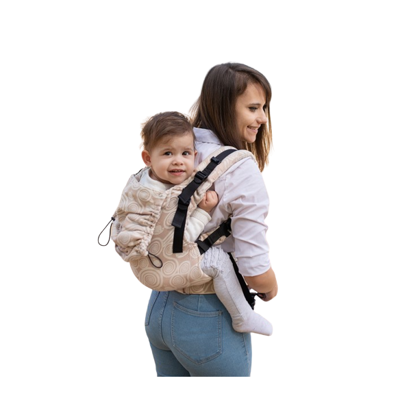 Kinder Hop Multi Grow draagzak met gesp - Pearl Sand Waves