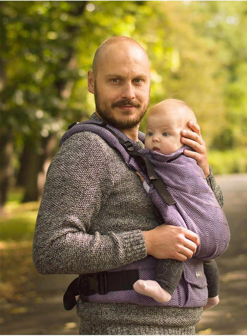 Kinder Hop Multi Grow Buckle Carrier - Diamond Lavendel
