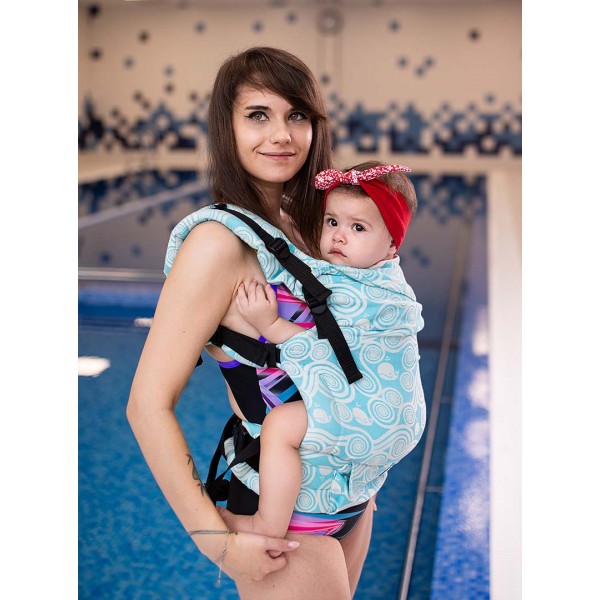 Kinder Hop Multi Grow Buckle Carrier - Sea Waves