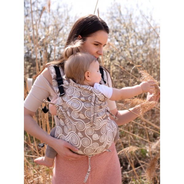 Kinder Hop draagzak met meerdere zachte gespen - Sand Waves