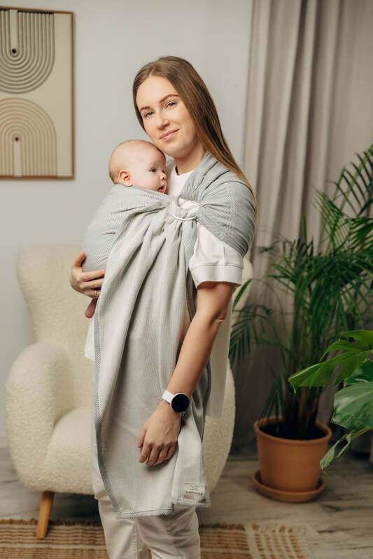 Ring Sling - Little Herringbone Grey