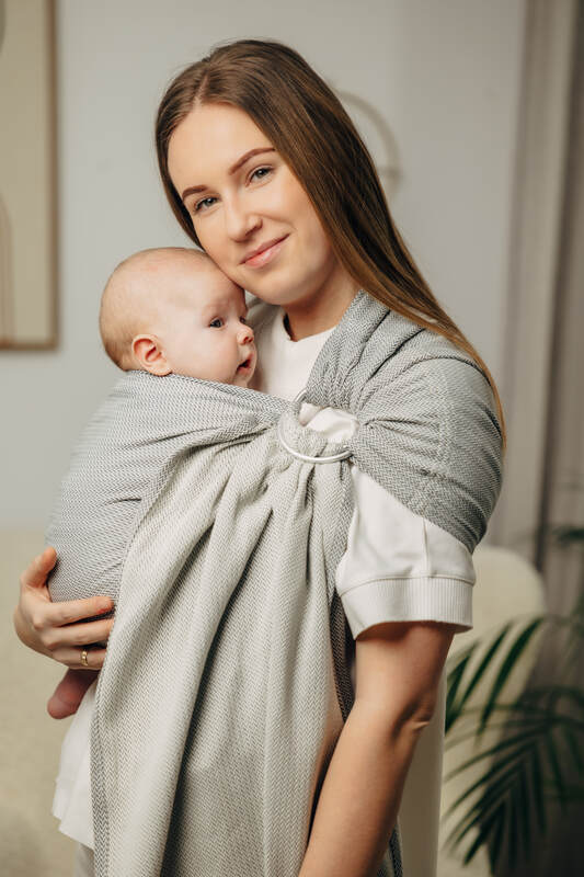 Ring Sling - Little Herringbone Grey
