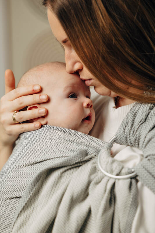 Ring Sling - Little Herringbone Grey
