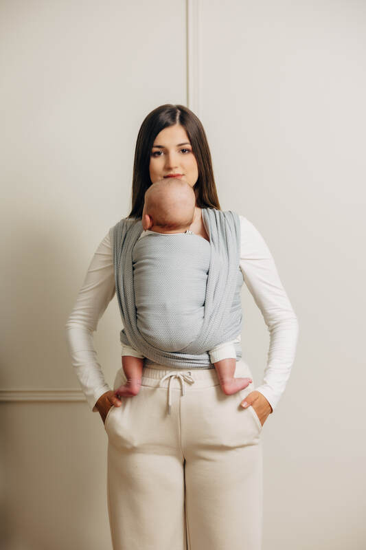 LennyLamb Woven Wrap - LIttle Herringbone Grey