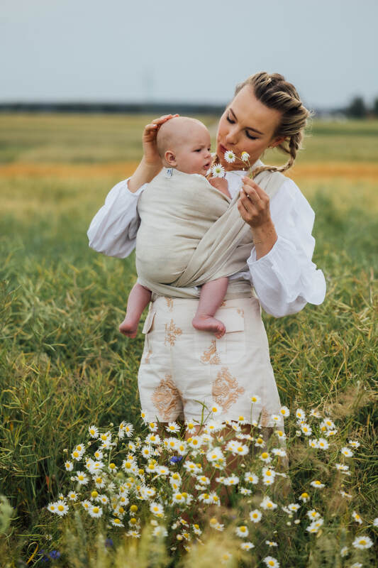 LennyLamb Woven Wrap - Arrow - Whisper (100% linen)