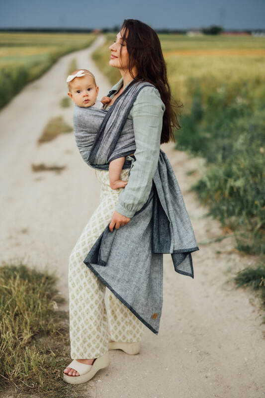 LennyLamb Woven Wrap - Arrow - Wave (100% linen)
