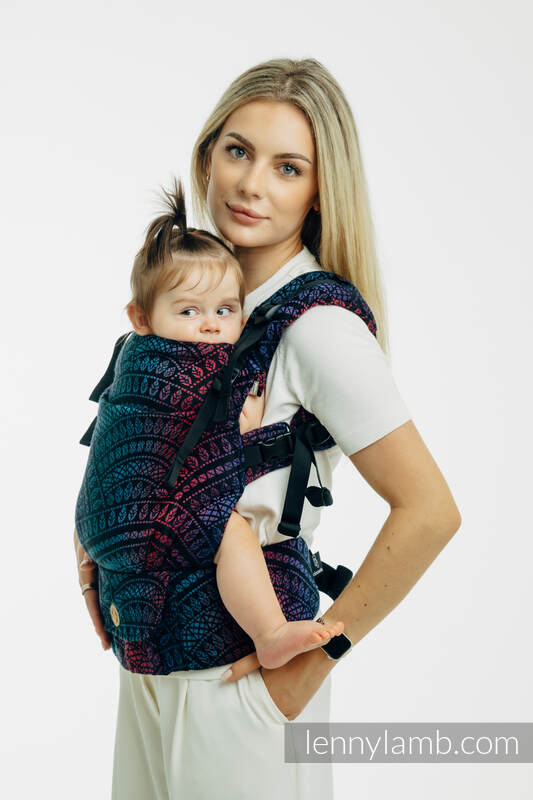 LennyUpGrade PRO - Peacock's Tail - Black Opal (cotton, merino wool, silk, cashmere)