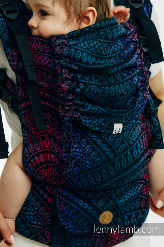 LennyUpGrade PRO - Peacock's Tail - Black Opal (cotton, merino wool, silk, cashmere)