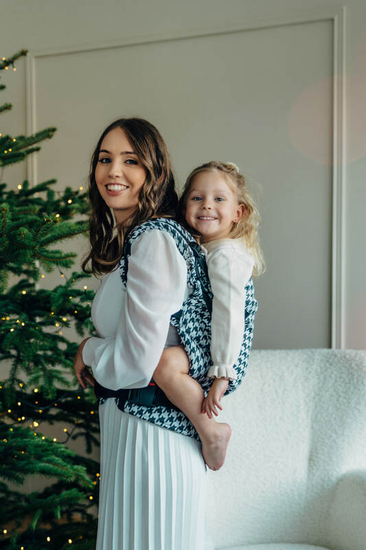 LennyPreschool - Pata de Gallo - Pixels (cotton, silk, bamboo viscose)