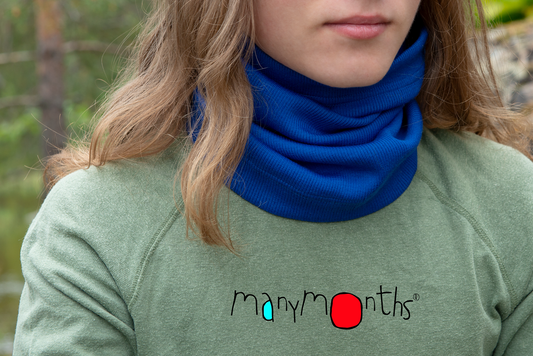 MaM/MaD Neck Tube Scarf - Foggy Black (100% wool)