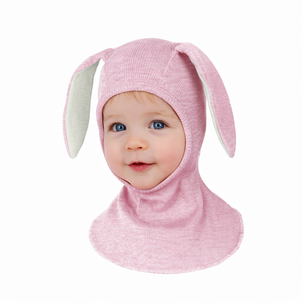 ManyMonths Kids Merino Wool Balaclava with Bunny Ears - West Wind Rose