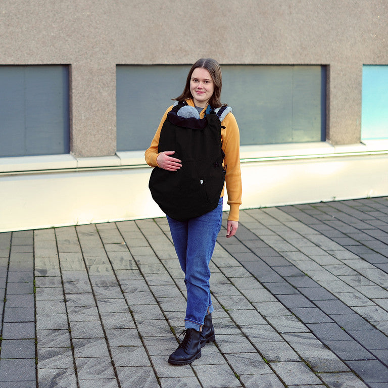 MaM Ultra Plus 2-in-1 Softshell FleX Babywearing Cover - Black