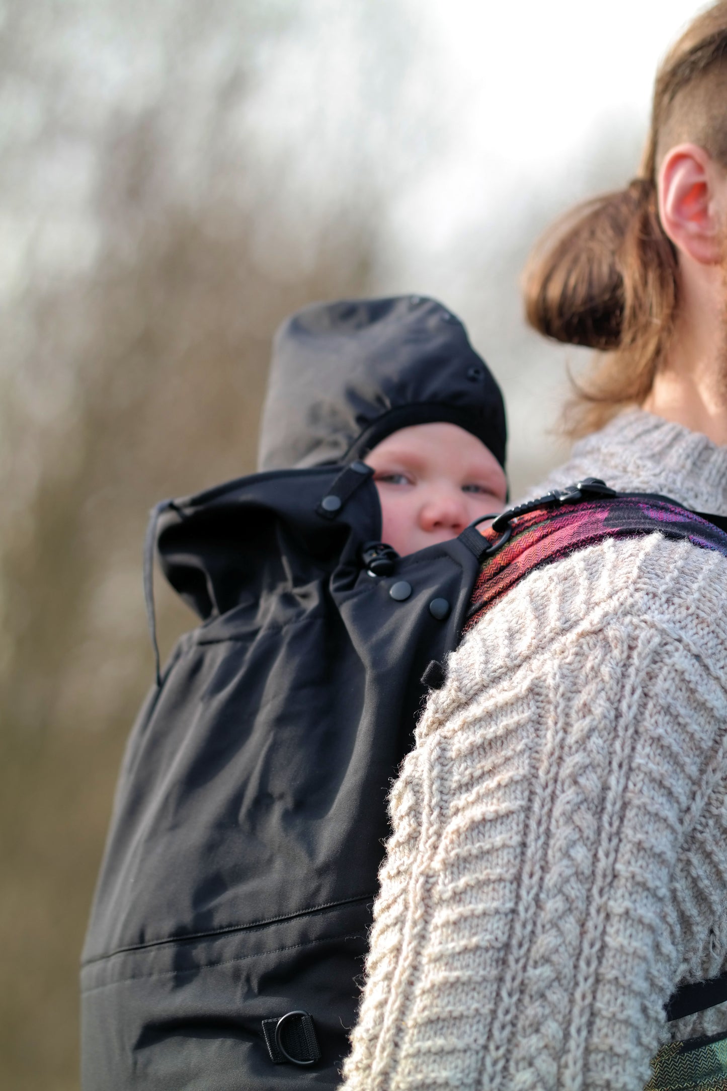 MaM Ultra Plus 2-in-1 Softshell FleX Babywearing Cover - Black