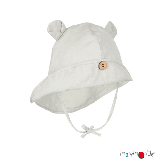 Adjustable Summer Hat with Ears UNiQUE (hemp&cotton) - Natural