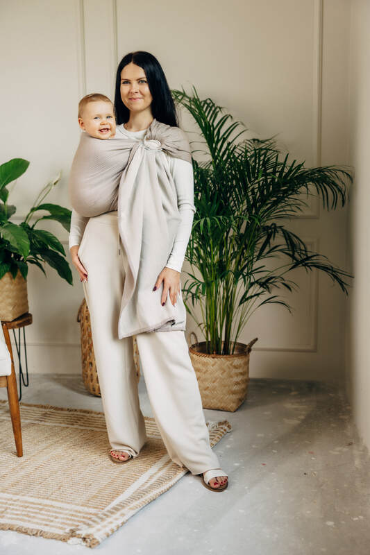 Ring Sling - Little Herringbone Almond
