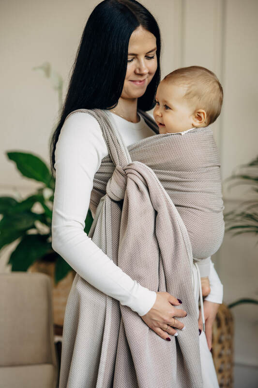 LennyLamb Woven Wrap - Little Herringbone Almond