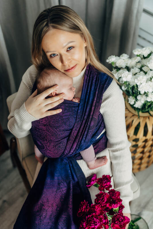 LennyLamb Woven Wrap - Wild Wine - Bouquet