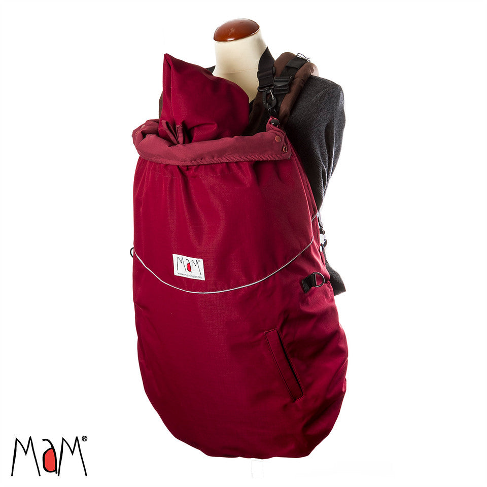 MaM All-Season Combo 3-in-1 Flex Babywearing cover - Dark Red/Black