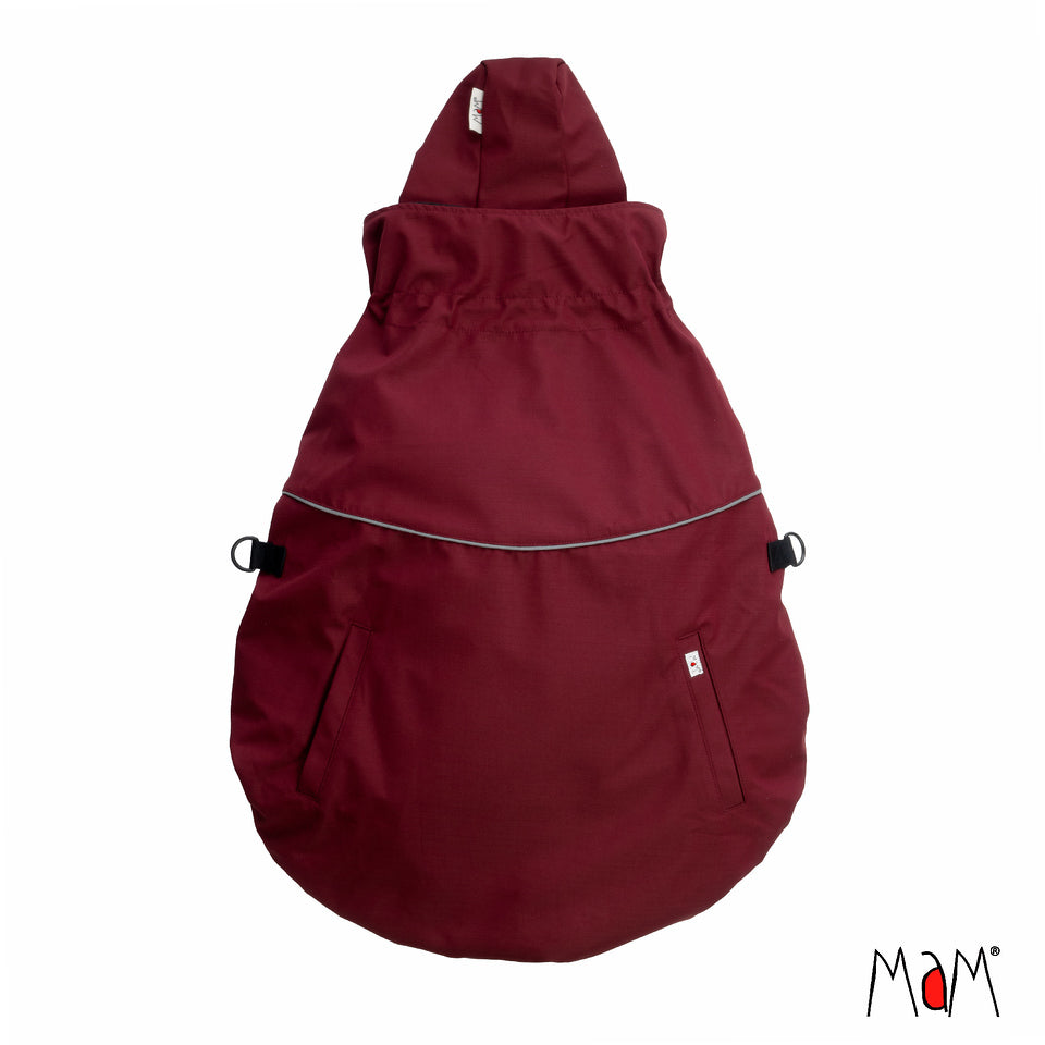 MaM All-Season Combo 3-in-1 Flex Babywearing cover - Dark Red/Black