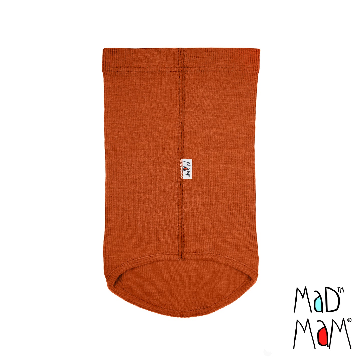 MaM/MaD Neck Tube Scarf - Rich Amber (100% wool)