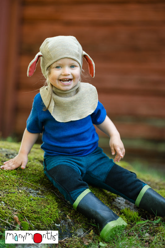 Elephant Hood with Lambie Ears UNiQUE - Driftwood Taupe (wool)
