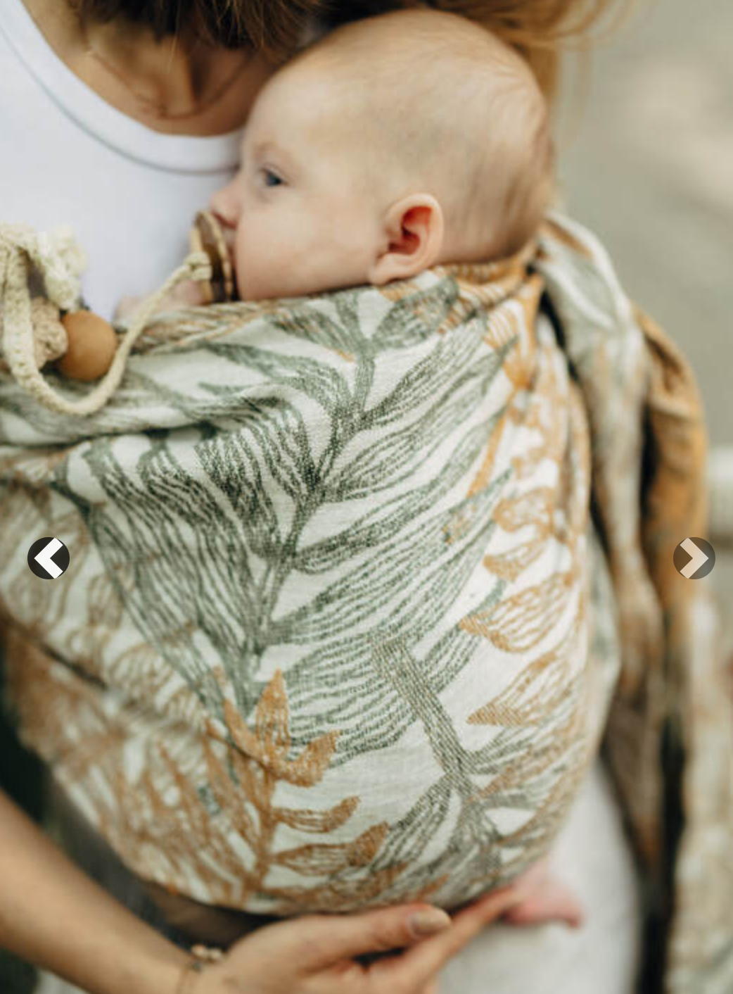 LennyLamb Ring Sling - Rainforest Serene 100% linen