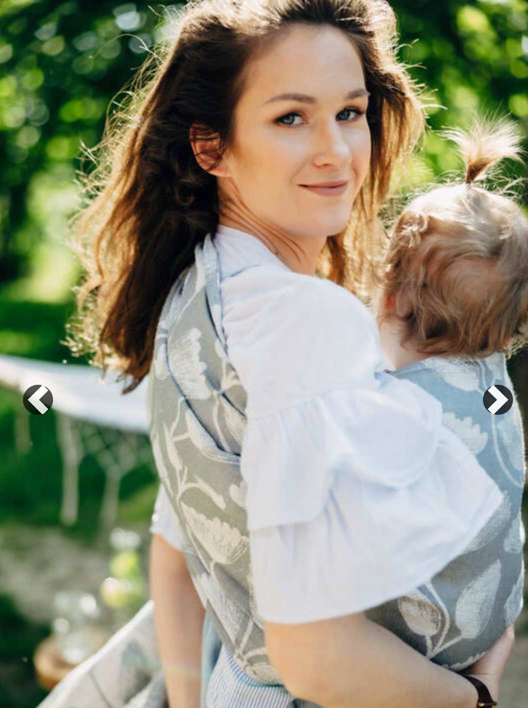 LennyLamb Ring Sling - Viridiflora Ash 100% linen