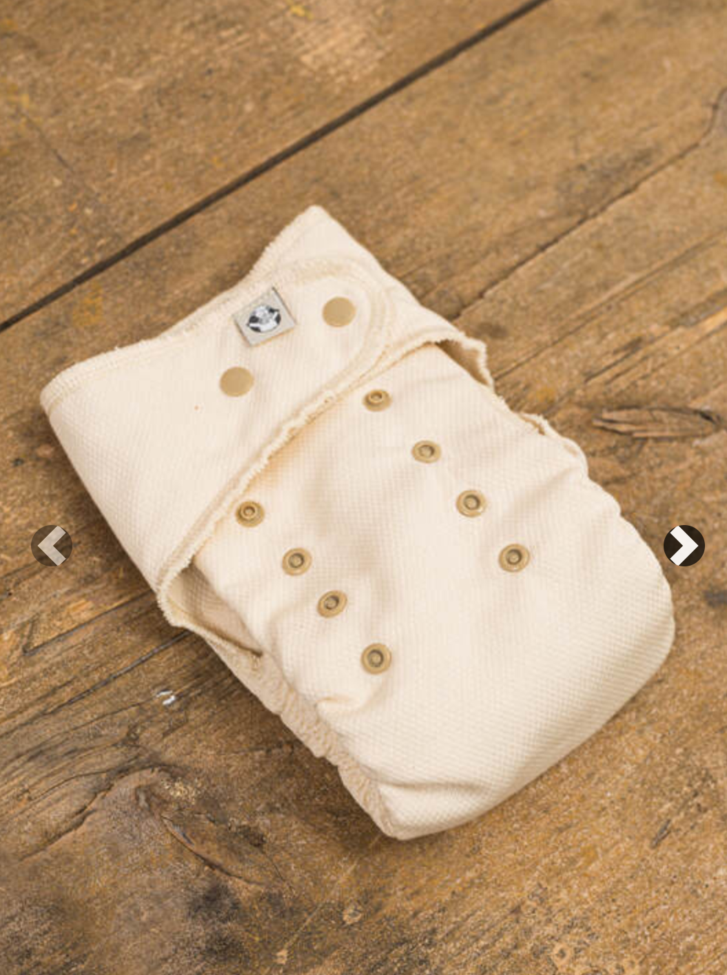 LennyLamb Cloth Diaper Starter Set - Mini One Size - Natural & Black and Brown Stripes